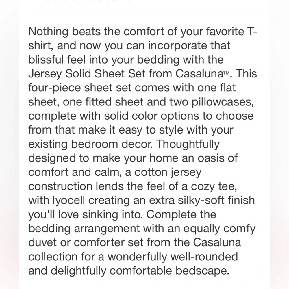 Full Jersey Solid Sheet Set White - Casaluna™